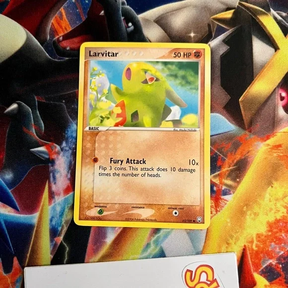 Pokemon | Other | Pokmon Larvitar Ex Team Rocket Card 204 | Poshmark